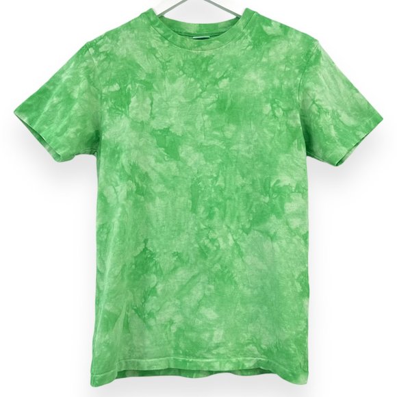 Made in USA Vintage Single Stitch Velva Sheen Green Tie Dye T-Shirt